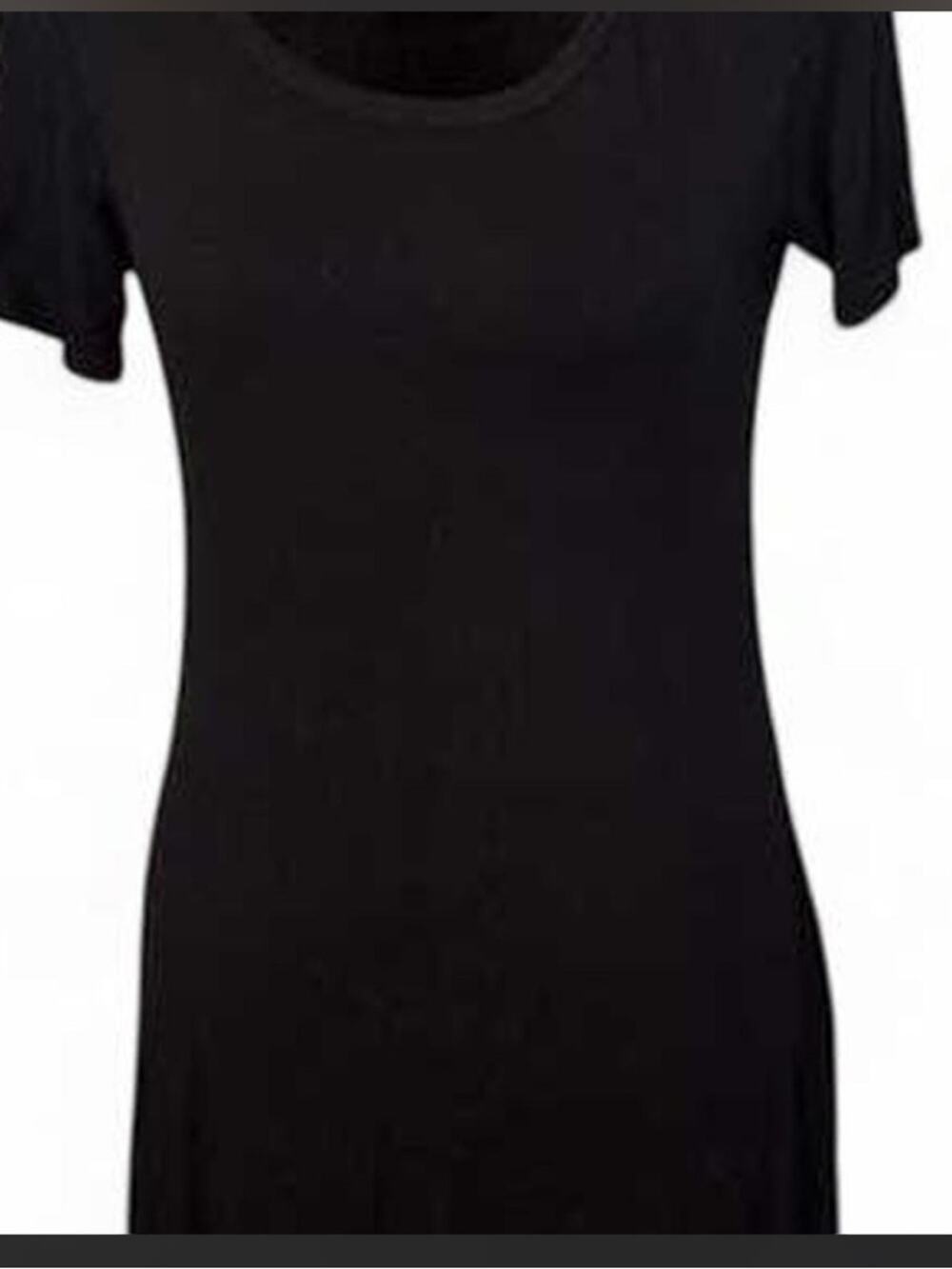 NWOT Olivia Rae Black Scoop Neck T-Shirt Dress Size Large